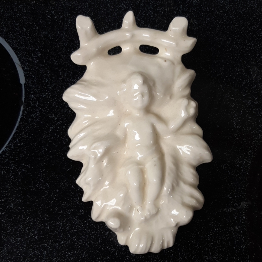 Baby Jesus Manger Scene  A Christmas Story Decor porcelain ceramic symbol piece